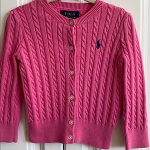 Ralph Lauren Pink Cardigan, 2T